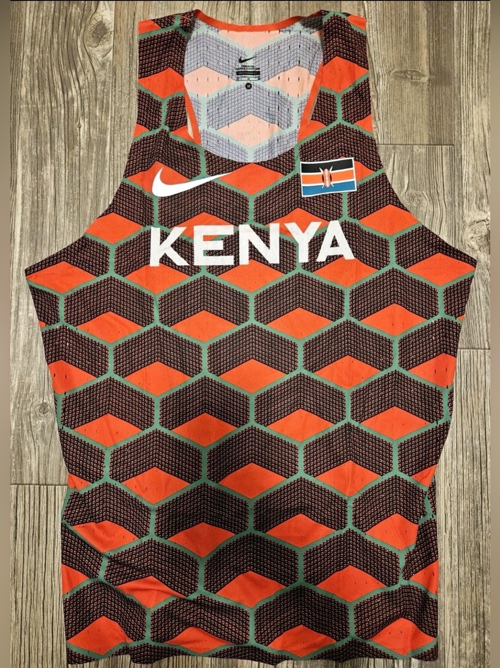 Nike Pro Elite Kenya Olympic Team Track Singlet Men's Sz Medium CI8113 USA RARE